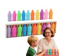 Genérico Matching Game - Bottle Colors Sorting Toy, Fun Educational Learning Activity Set | Matching Game For Kids, Adults, Classroom, Party, Family, Picnic, Beach, Backyard, Travel, Cognitive