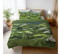 Genérico Material Duradero Verde Anime Parure de Lit Fresco Suave Naturaleza Lavable a Máquina Microfibra para Niños y Adultos Duvet Cover 200 x 200 cm