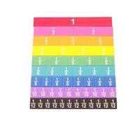 Genérico Math Fraction Strips, Fraction Tiles, Color-Coded EVA Pieces, Educational Visual Math Learning Set for Classrooms and Homeschool, Fine Motor Skill, 8.07x0.98x0.2 Inches Multicolor