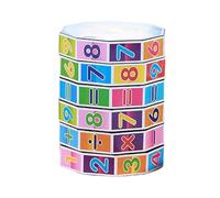 Genérico Math Toy - Cylindrical Arithmetic Puzzle | Educational Counting Game For Kids, ABS Material with Smooth Edges, Portable Learning Tool For Home and Classroom Use