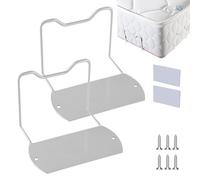 Genérico Mattress Slide Stopper, Metal Bed Retainer Bar Set, 2 Pack Anti-Slip Mattress Holder Gripper, Carbon Steel Bed Gasket to Prevent Sliding, Includes Screws & Tape