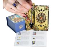 Genérico Mazos De Tarot,80 Piezas Baraja De Tarot Iniciación | Juego De Mesa con Libro Guía para Niños Y Adultos | para El Uso Diario por Parte De Niños Hombres Mujeres Y Niñas