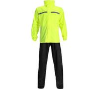 Genérico MC TRAJE DE LLUVIA IMPERMEABLE ACERBIS NEGRO AMARILLO FLUOR XL