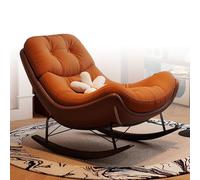 Genérico Mecedora tapizada de Estilo Vintage: cómoda Tumbona con Respaldo, complemento Ideal para Sala de Estar, Dormitorio, Porche o balcón. Muebles Elegantes y cómodos para el hogar.