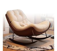 Genérico Mecedora tapizada Vintage - Cómoda Tumbona con Respaldo, Ideal para Sala de Estar, Dormitorio, Porche y balcón - Comodidad con Estilo para la decoración del hogar