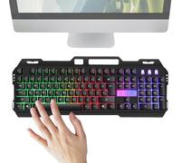 Genérico Mechanical Game Keyboard, RGB Mechanical Keyboard, Aesthetic Keyboard, Game Keyboard, Office Keyboard for Backlit Mechanical Keyboard, Keyboard for Desktop, Laptop Keyboard