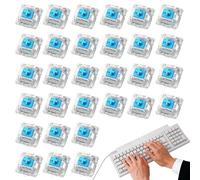 Genérico Mechanical Keyboard Replacement Axis, Tactile Keyboard, 30pcs Shaft Switches, Key Switches, Keypad Accessories for Computer Customizable Builds at Home