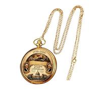 Genérico Mechanical Pocket Watch - American 250th Flag Commemorative Jewelry, | Retro Mechanical Movement Hand Watch with Chain, Vintage Collector Gift For Men, Women, Wedding, Birthday, Office