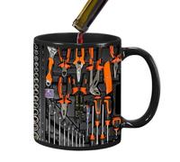 Genérico Mechaniker-Werkzeug-Kaffeetasse - 350 Ml Keramik Kaffeebecher, Handwerkzeug Design, Lustige Tasse Für Kaffee Tee | Mechaniker Geschenk Geburtstag Weihnachten Jahrestag Erntedank