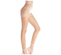 Genérico Medias Finas Transparentes sin pies para Mujer, Moda Informal (White, L)
