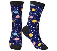 Genérico Medias impresas elegantes y lindas para un estilo diario informal y cómodo para mujeres y hombres, azul, Talla única