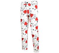 Genérico Medias para el DíA de San Valentín para Hombres con Corazones Corazón Rojo Leggings Sexys Pantalón Ajustado Corazón Lindo y Deportivo Dar Una Reseña de Mis Compras