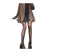 Genérico Medias Térmicas Mujer Invierno Medias Leotardos Mujer Para temperaturas frías Mallas Estampadas Florales Con Cinta Sexy Sin Braguita Joven Y Moderna