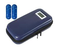 Genérico Medical Cooler Box - Blue, Portable Medicine Cooler with Ice Packs, Digital Thermometer Display, Approved Materials, Leak-Proof Lining | Supplies, Fertility Meds, Vaccines, Pet Medication