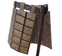 Genérico Medieval Battle Skirt - Faux Leather Knight Costume, Vintage Thigh Belt Skirt, Realistic Cosplay Outfit For Men | Perfect For Parties Shows Renaissance Fairs LARP And Themed Events