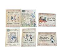 Genérico Medieval Meme Valentines Day Cards, 6Pcs Funny Medieval Valentine'S Day Cards with Handwritten Manuscript Art for Him Her Couples