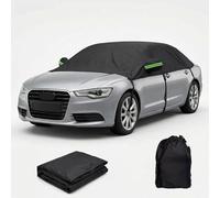 Genérico Medio Funda Coche Exterior para Mini Cooper 4DR 2014-2025, Oxford 420D Cubre Coche Exterior, Protección para Todo Tipo De Clima, Protección contra El Sol, Lluvia, Polvo, UV(Negro)