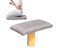 Genérico Meditation Bench - Madera Ergonómica Yoga Kneeler con soporte plegable diseño, cómoda alineación, seating Accessory for yoguis for interior Outdoor Travel, Smooth Natural Wood