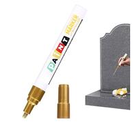 Genérico Memorial Writing Marker, Tombstone Ink Pen, Waterproof Gravestone Marker, Permanent Fine Point 3mm, Fast Drying Durable Ink, for Stone Metal Wood Glass Ceramic Art Inscription Outdoor Use