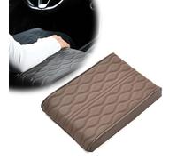 Genérico Memory Cotton Car Armrest Box Pad, 2026 Upgrade Waterproof Car Center Console Cover Pad, Leather Auto Armrest Cover Protector, Universal Arm Rest Cushion Pads for SUV/Truck/Vehicle (Brown)