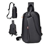 Genérico Men Chest Bag, Sling Shoulder Travel Hiking Daypack, 13.78x3.15x9.06 Inches Water-Resistant Versatile, Casual Bag for Men, Secure Everyday Carry,