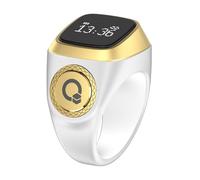 Genérico Men Counter Tasbeh - Contador electrónico digital para hombres | Contador Tasbeeh electrónico recargable de 40 mAh, 5 recordatorios de tiempo de oración, anillo contador de dedo digital