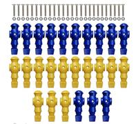 Genérico Men Replacement Set 26 Pack | Resin, 2 Colors, 13 Each | Table Football Player Figures with 26 Screws | Game Soccer Man Parts For Table