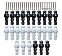 Genérico Men Replacement Set 26 Pack | Resin, 2 Colors, 13 Each | Table Football Player Figures with 26 Screws | Game Soccer Man Parts For Table