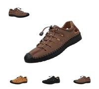 Genérico Men’s Stylish Summer Breathable, Mens Leather Sandals Handmade Closed Toe Sandals Beach Fisherman Shoes (1PCS/C, Adulto, Hombre, 44, Números, Sistema tallas calzado EU, mediano)