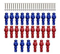 Genérico Men, Table Football Figures, Game Replacement Accessories, 2 Color Player Set, Sturdy Doll Figure, 26x Game Components, Designed for Tabletop Setup and Replacements