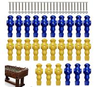 Genérico Men, Table Football Figures, Game Replacement Accessories, 2 Color Player Set, Sturdy Doll Figure, 26x Game Components, Designed for Tabletop Setup and Replacements