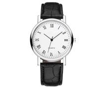 Genérico Men Watch - Casual Fashion Leather Strap Timepiece Elegant Business Office Everyday Stylish Durable Classic Analog Wristwatch Men Wide Applications | Sophisticated Timekeeping Accessory Gift