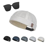 Genérico Mens Breathable Mesh Brimless Hat, Outdoor Mesh Cap, Adjustable Cooling Skullcap, Lightweight, Breathable & Quick-Dry (05)