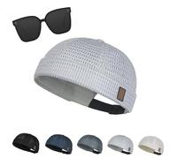 Genérico Mens Breathable Mesh Brimless Hat, Outdoor Mesh Cap, Adjustable Cooling Skullcap, Lightweight, Breathable & Quick-Dry (04)