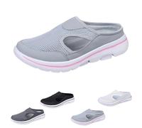 Genérico Men's Comfort Breathable Support Sports Sandals, Heelless Air Breathable Mesh Sport Sandals, Orthopedic for Men Slip on Sandal (Pink,41)