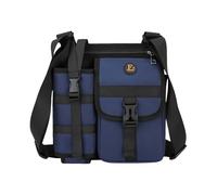 Genérico Mens Shoulder Bag - Cross Body Pouch Bag Men | Oxford Cloth With Adjustable Strap, Waterproof Design Bottle Holder, For Hiking, Camping, Cycling, Work, Daily Commuting Use