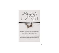 Genérico Mensaje Ancho Natural Para Con Anillos Mejor Pulsera de Amistad Madre Hija Su Pequeña Pulsera Inoxidable Plata Joyería, talla única, Nailon, No es una piedra preciosa