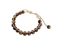 Genérico Mensaje Perlas Anillos Nueva pulsera de perlas en natural temperamento pulsera de perlas personalizada versátil ligero y artesanía de alta gama Joyería, talla única, Cristal artificial, No es