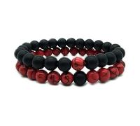 Genérico Mensajes Pulseras Para Rosado Anillos Strand Matching Pulseras Amantes Parejas Amistad para Accesorios Con Anillos, talla única, Cobre, No es una piedra preciosa