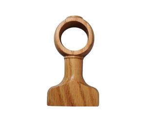 Genérico Ménsulas De Madera para Barras De Cortinas Apoyo Natural Robusto y