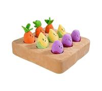 Genérico Mental Stimulation Toy, Enrichment Dog Puzzle, Hidden Treat with Squeaker, Soft Plush Carrot, Foraging Mat with Colorful Design, Feeding Toy for Indoor and Outdoor Puppies Kittens