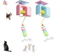 Genérico Meowvo Autobounce USB-C Ceiling Cat Teaser-Smart Auto-Bounce, Rechargeable Interactive Automatic Suction Cup Hanging,Chew-Proof Design, Strong Suction Mount-No Drilling Needed (Mixed)