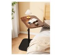 Genérico Mesa Auxiliar en Forma de C con Altura Ajustable, Mesa Auxiliar en Forma de C con Altura Ajustable, Tablero Giratorio de 360°, Ideal para Espacios pequeños y Uso versátil (Nogal).