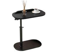 Genérico Mesa Auxiliar en Forma de C con Altura Ajustable, Mesa Auxiliar Moderna en Forma de C giratoria de 360° con Altura Ajustable para sofá/Cama, Tablero Giratorio con Funciones elevables/abatibl