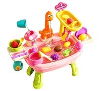 Generico Mesa de actividades acuáticas - Juego de comida, grifo de dinosaurio | Mesa de agua sensorial de exterior - para niños desarrollo cognitivo, educación temprana e interacción