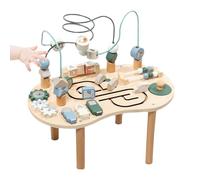 Genérico Mesa de Actividades,Mesa de Juegos para Niños Pequeños | Juguete Educativo de Madera para Niños y Niñas Cumpleaños Fiestas Familiar Interior Exterior