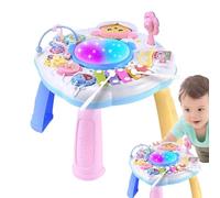 Genérico Mesa De Actividades Para Todo - Easy Cleanness Pequeños, Mesas de Aprendizaje, Escritorio Interactivo Juguete, Musical Educativo Multimodo Aprendizaje | Multipropósito Outdoor Indoor Utility