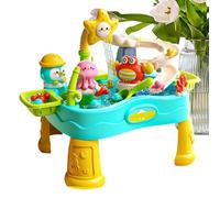 Genérico Mesa de Agua para Niños | de Verano Eléctrico Ajustable - Set Sensorial al Aire Libre para Exterior | Zona de Juego de Verano