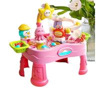 Genérico Mesa de Agua para Niños | Juguete Portátil Ajustable y Colorido para Verano - Set Sensorial de Agua para Exterior - Zona de Juego de Verano