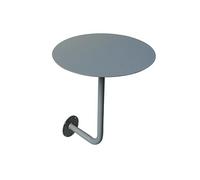 Genérico Mesa de Bar Redonda, Mesa Auxiliar de Pared, Mesa de Pared Moderna for cafetería, postres y Comedor Comercial.(Gray,40x45cm/15.7x17.7in)